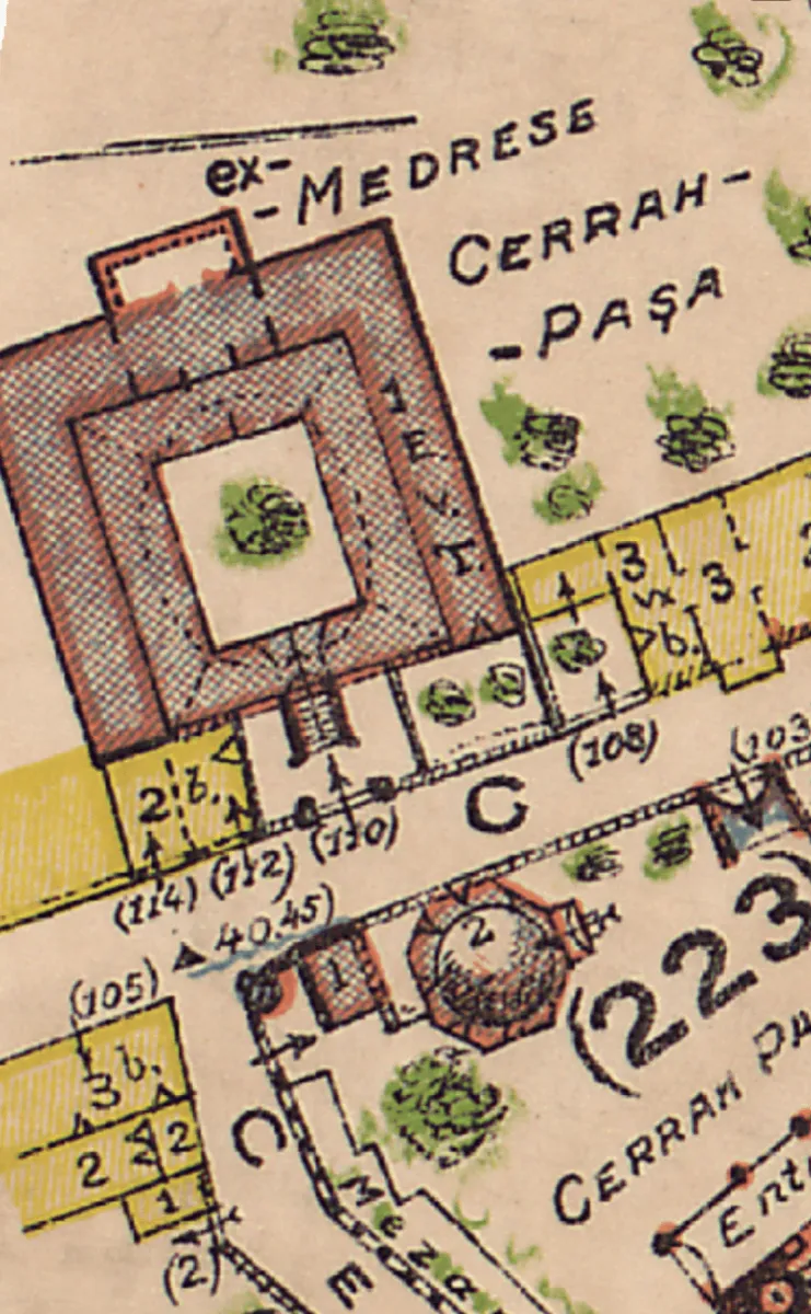 Gevherhan Sultan Medresesi restitüsyon çizimi